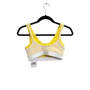NEW Cleo Harper Sports Bra Size XS Womens Harmony Bralet Yellow With Pads Run